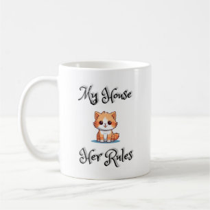 Caneca De Café Minha casa As regras dela