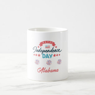 Caneca De Café Minha cidade celebra: Feliz Dia da Independência!