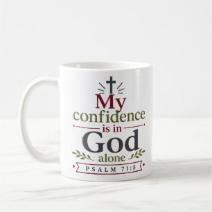 Caneca De Café Minha Confiança Está Apenas Em Deus Inspiração Cri