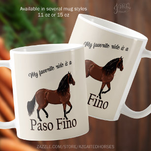 Caneca De Café Minha Corrida Favorita é um Paso Fino Horse Equest