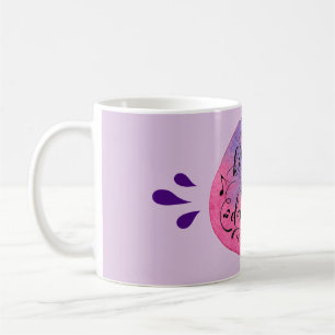 Caneca De Café Minha cozinha é para dançar em fundo de aquarela
