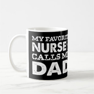 Caneca De Café Minha Enfermeira Favorita Me Chama Pai Engraçado 