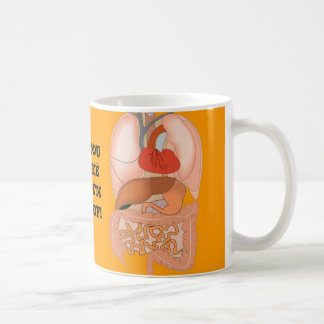 Caneca De Café Minha entranhas, órgãos digestivos
