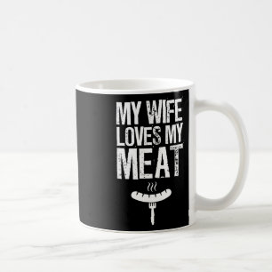 Caneca De Café Minha Esposa Adora Meu Churrasco Engraçado De Carn