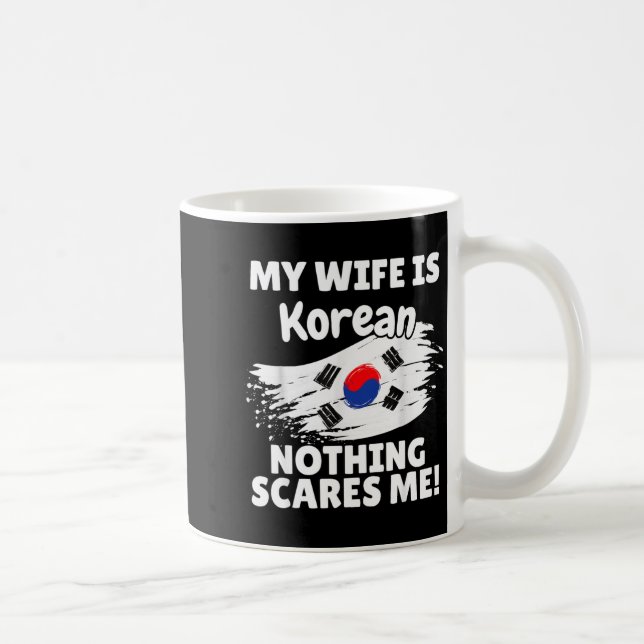 Caneca De Café Minha esposa é coreana presente engraçado da bande (Direita)