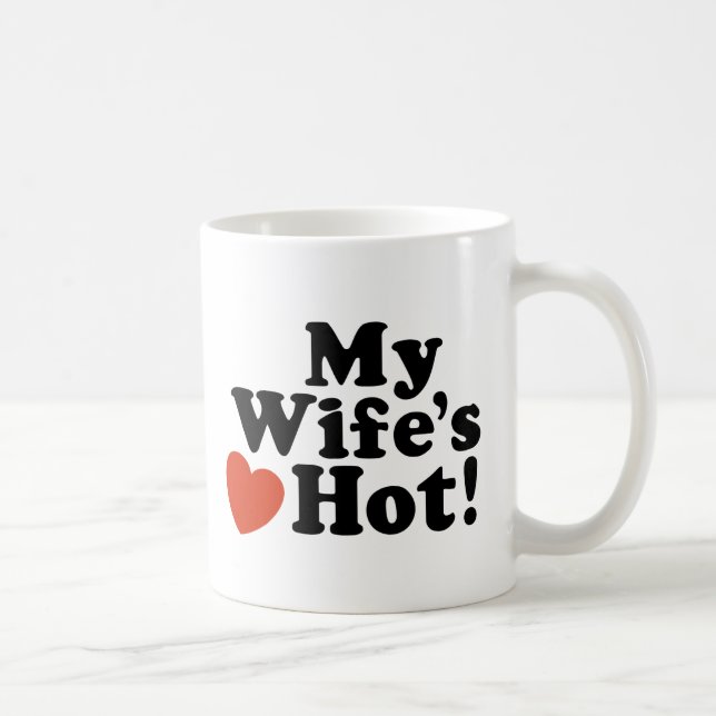 Caneca De Café Minha esposa está quente (Direita)