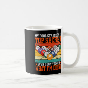 Caneca De Café Minha Estratégia De Piscina É Secreta Superior Até