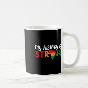 Caneca De Café Minha História É Um Forte Mapa Africano da Históri