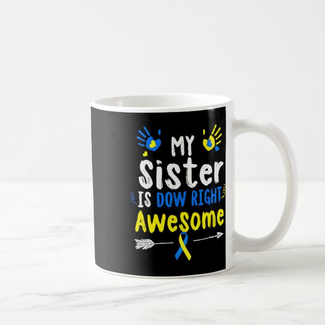 Caneca De Café Minha Irmã É Totalmente Incrível Conscientização d (Direita)