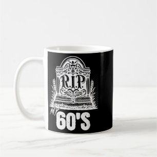 Caneca De Café Minha Lápide Engraçada dos Anos 60 Citação Anivers