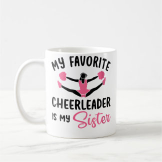 Caneca De Café Minha líder de torcida favorita é minha irmã Cheer