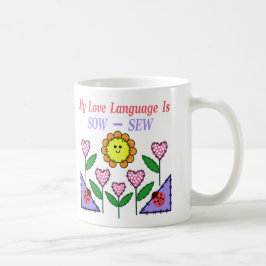 Caneca De Café Minha Linguagem De Amor É Sow - Sew