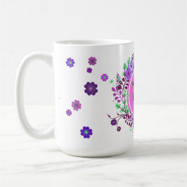 Caneca De Café Minha Mãe é a Melhor Mãe Flores de Lavanda