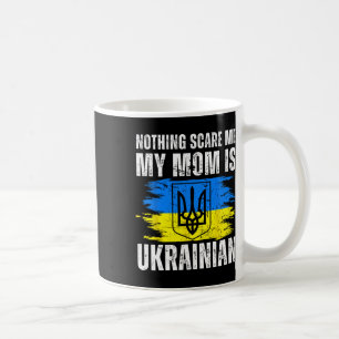 Caneca De Café Minha Mãe É Ucraniana Ucrânia Bandeira Orgulho Her