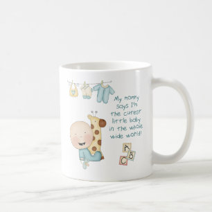 Caneca De Café Minha Mamãe diz que sou o bebê (menino) mais fofo