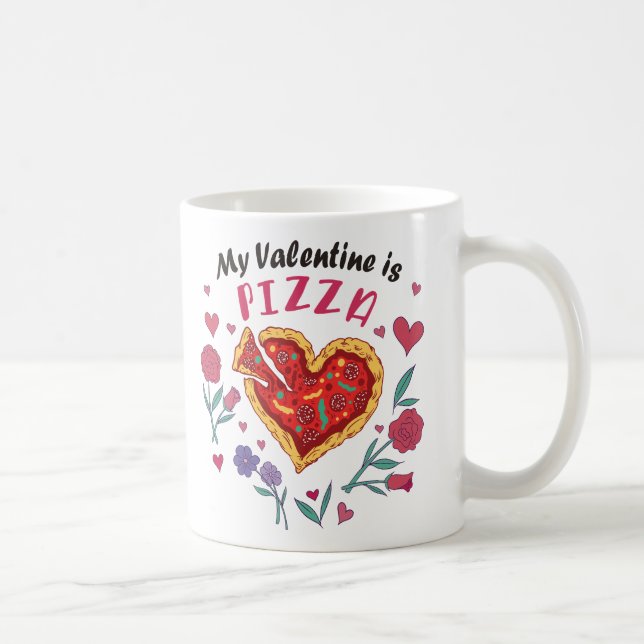 Caneca De Café Minha Namorados é Pizza Convite (Direita)