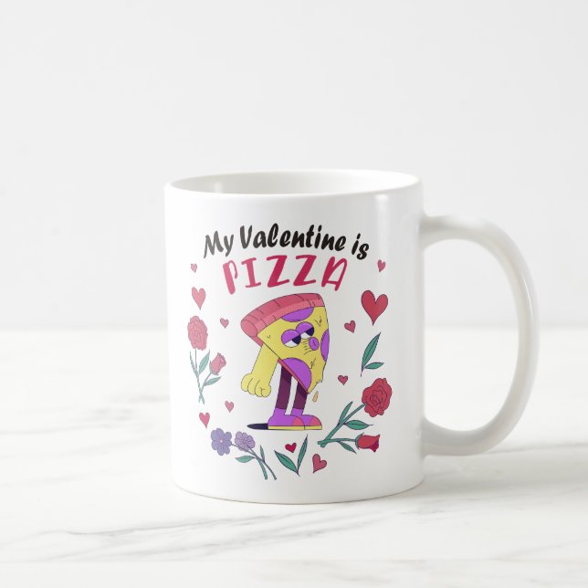 Caneca De Café Minha Namorados é Pizza Convite (Direita)