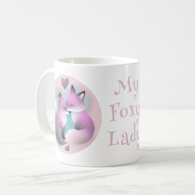 Caneca De Café Minha Namorados Foxy Lady Cute (Frente Esquerda)