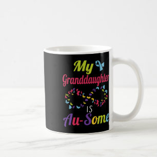 Caneca De Café Minha neta autista é incrível Autismo Awaren