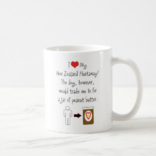 Caneca De Café Minha Nova Zelândia Huntaway ama a manteiga de