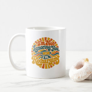 Caneca De Café Minha Paciência Deixou o Chat – Divertido Retro 70