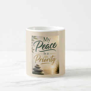 Caneca De Café Minha Paz é uma Prioridade