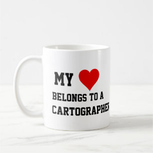Caneca De Café Minha Pertença A Um Cartógrafo