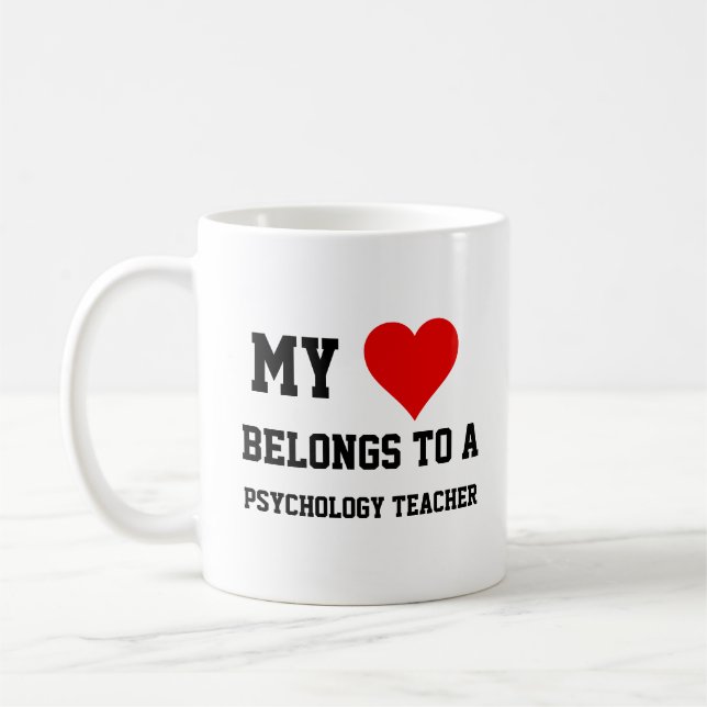 Caneca De Café Minha Pertença A Um Professor De Psicologia (Esquerda)