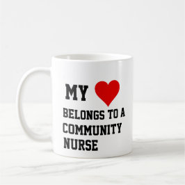 Caneca De Café Minha Pertença A Uma Enfermeira Comunitária