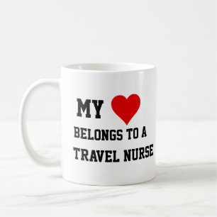 Caneca De Café Minha Pertença A Uma Enfermeira Viagem