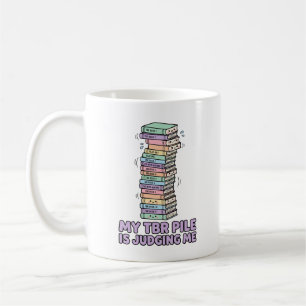 Caneca De Café Minha Pilha de Livros para Ler Está Me Julgando Fu
