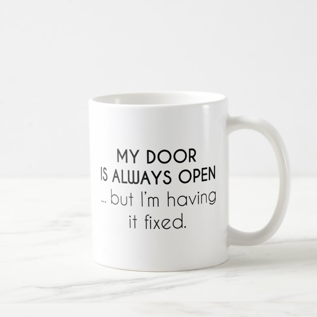 Caneca De Café Minha Porta Está Sempre Aberta (Direita)