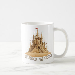 Caneca De Café Minha Praia, Meu Castelo de Areia