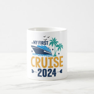 Caneca De Café Minha Primeira Viagem de Cruzeiro 2024