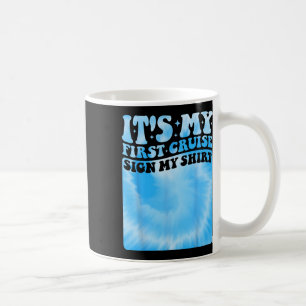 Caneca De Café Minha Primeira Viagem de Cruzeiro 2025 Assine Minh