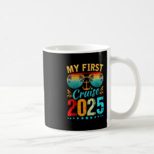 Caneca De Café Minha Primeira Viagem de Cruzeiro 2025 Camiseta Fé
