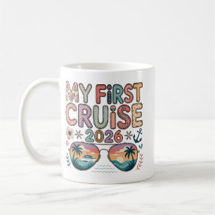 Caneca De Café Minha Primeira Viagem de Cruzeiro 2026, Primeira V