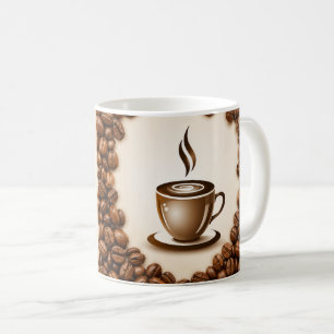 Caneca De Café Minha rotina diária! Copo de café beba trabalhe cr