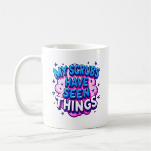 Caneca De Café Minha Roupa de Trabalho Já Viu Coisas Coloridas Ca