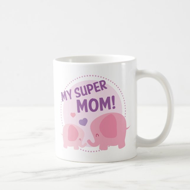 Caneca De Café Minha Super Mãe (Direita)
