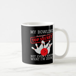 Caneca De Café Minha Técnica Da Boliche É O Topo Da Bola Secreta
