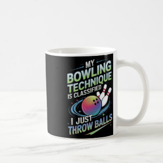 Caneca De Café Minha Técnica De Boliche Está Especificada. Eu Ape