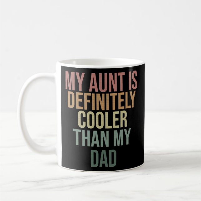 Caneca De Café Minha Tia É Definitivamente Mais Fria Que Minha Ti (Esquerda)