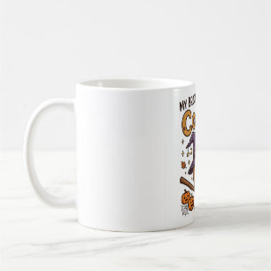 Caneca De Café Minha Vassoura Funciona com Café Camiseta de Bruxa