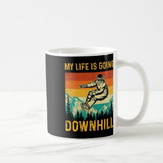 Caneca De Café Minha Vida Vai Descida - Snowboardi