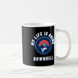 Caneca De Café Minha Vida Vai Ficar Descida Snowboard Winter Snow