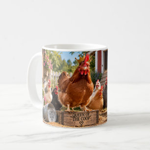 Caneca De Café Minhas Galinhas Mandam no Galinheiro