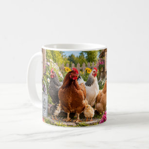 Caneca De Café Minhas Galinhas São Meu Lugar Feliz