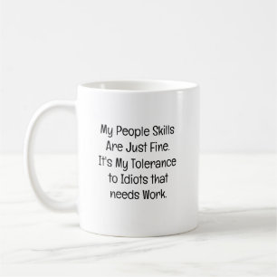 Caneca De Café Minhas habilidades sociais estão bem