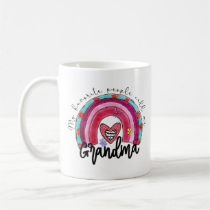Caneca De Café Minhas Pessoas Favoritas Me Chamam De Avó Arco-Íri